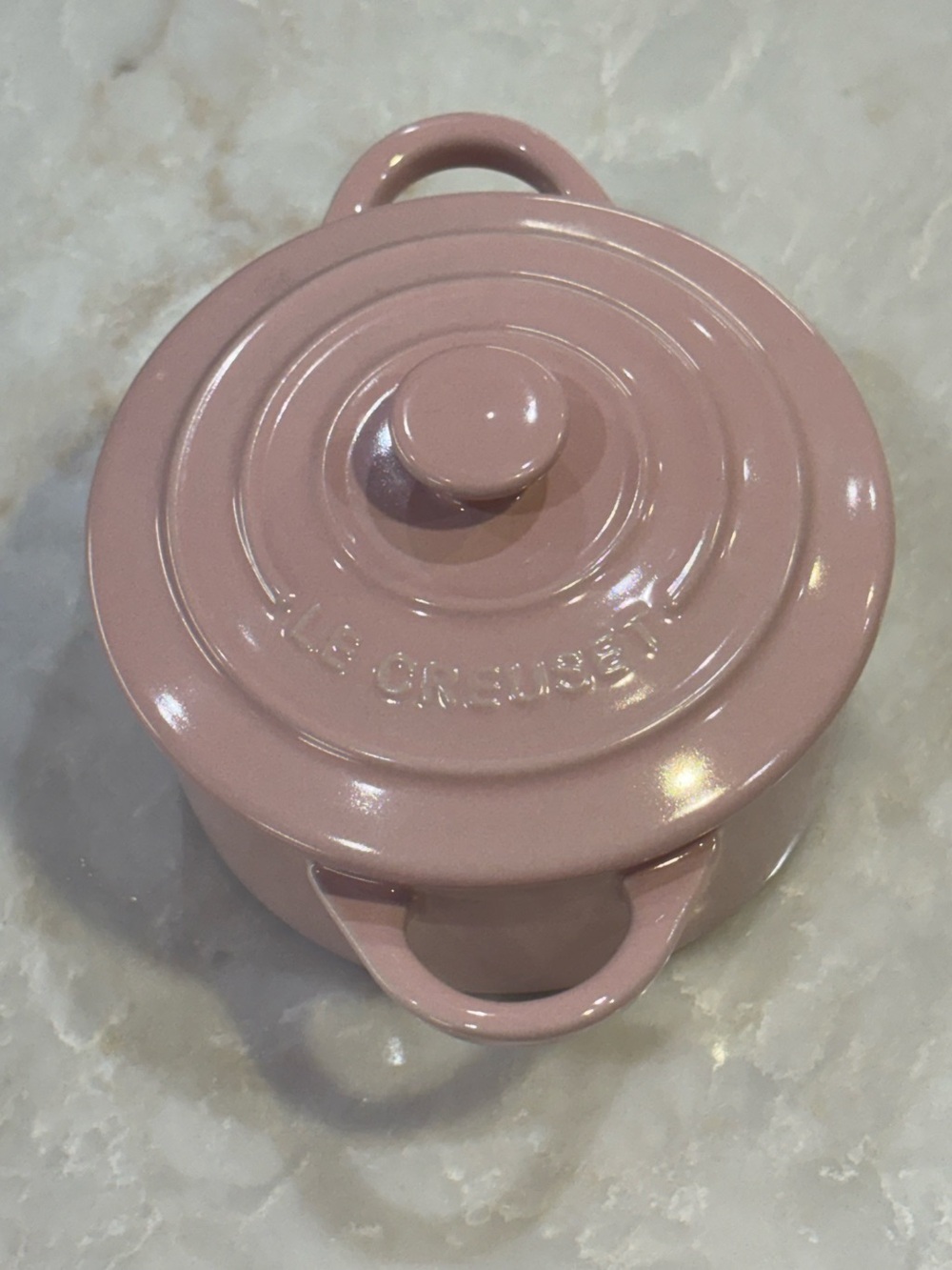 NWT Le Creuset Chiffon Pink Mini Cocotte